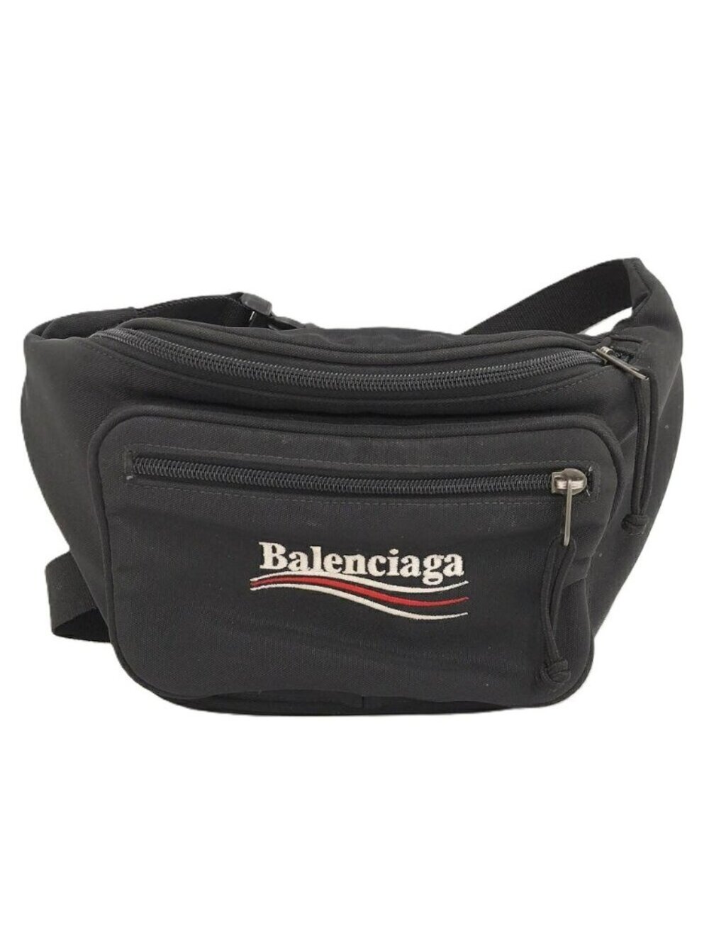 Balenciaga Explorer Belt Bag Nylon Canvas Black